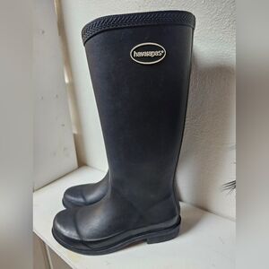 Havaianas Women's Helios Adult Rain Boots Grey Smokey Silver Size 6.5 W